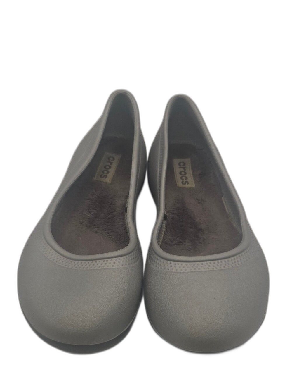 CROCS Women’s Light Gray Slip-On Ballet Flats Size 7